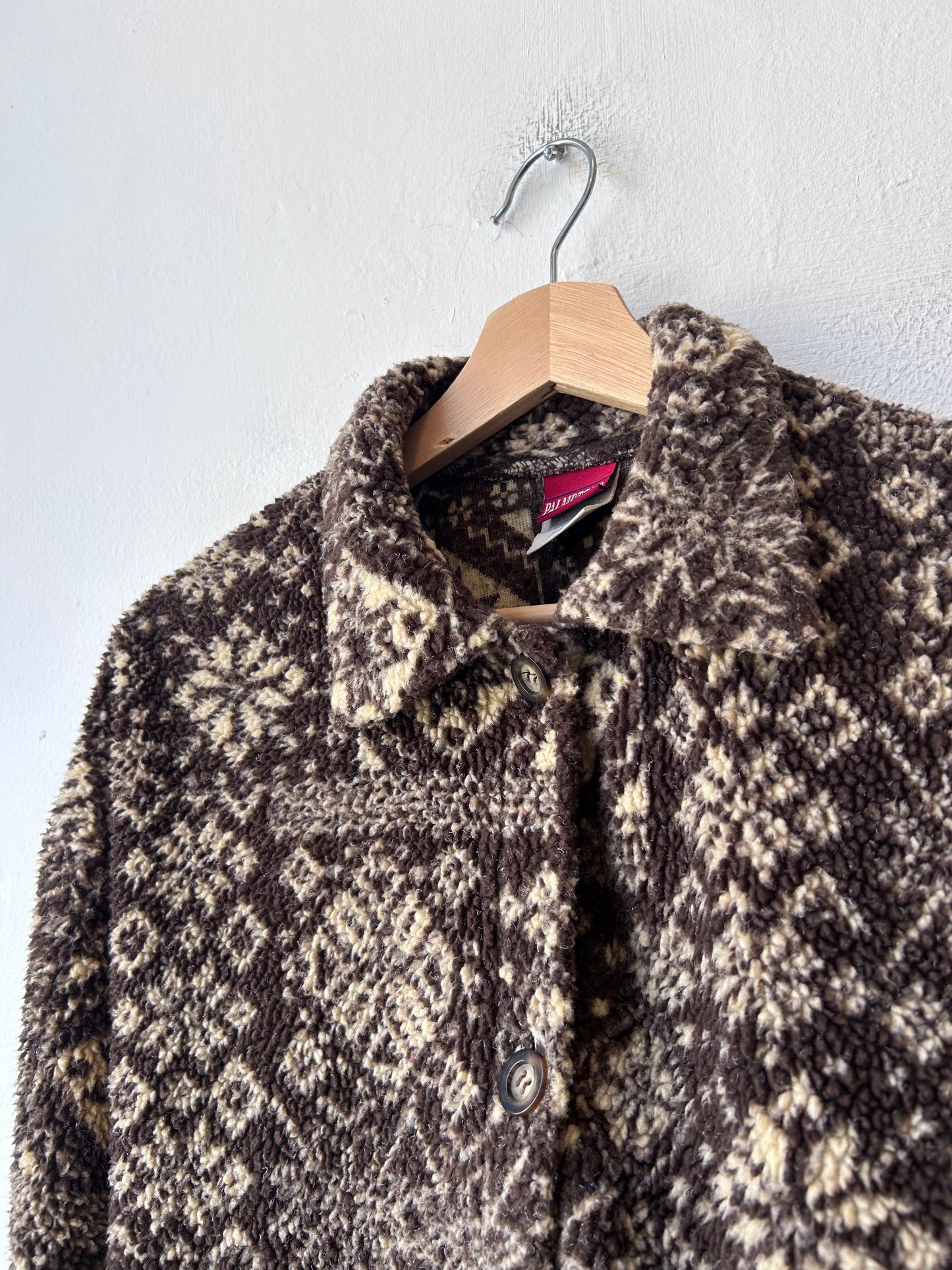 Y2K Brown Fleece Sweater