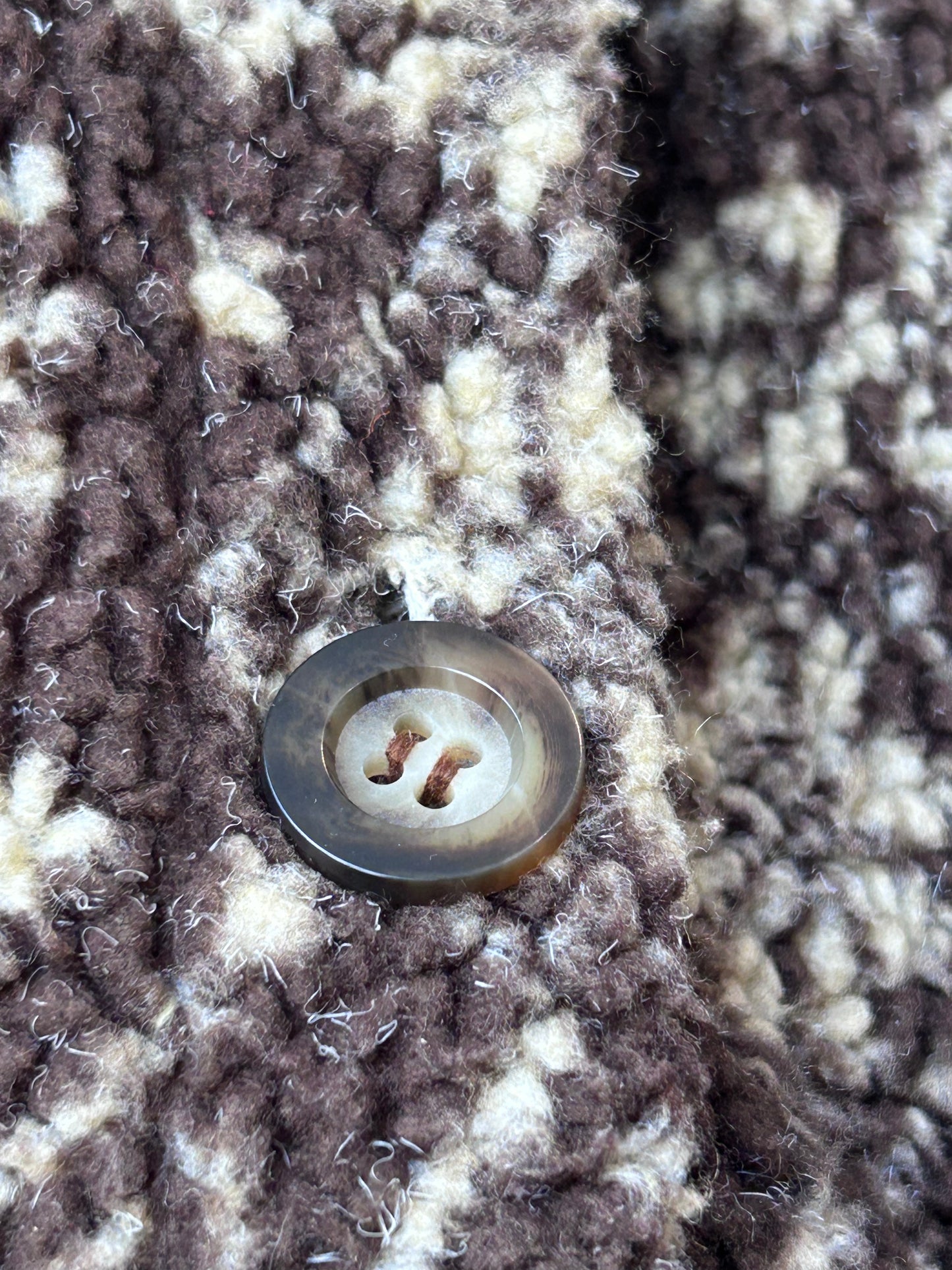 Y2K Brown Fleece Sweater