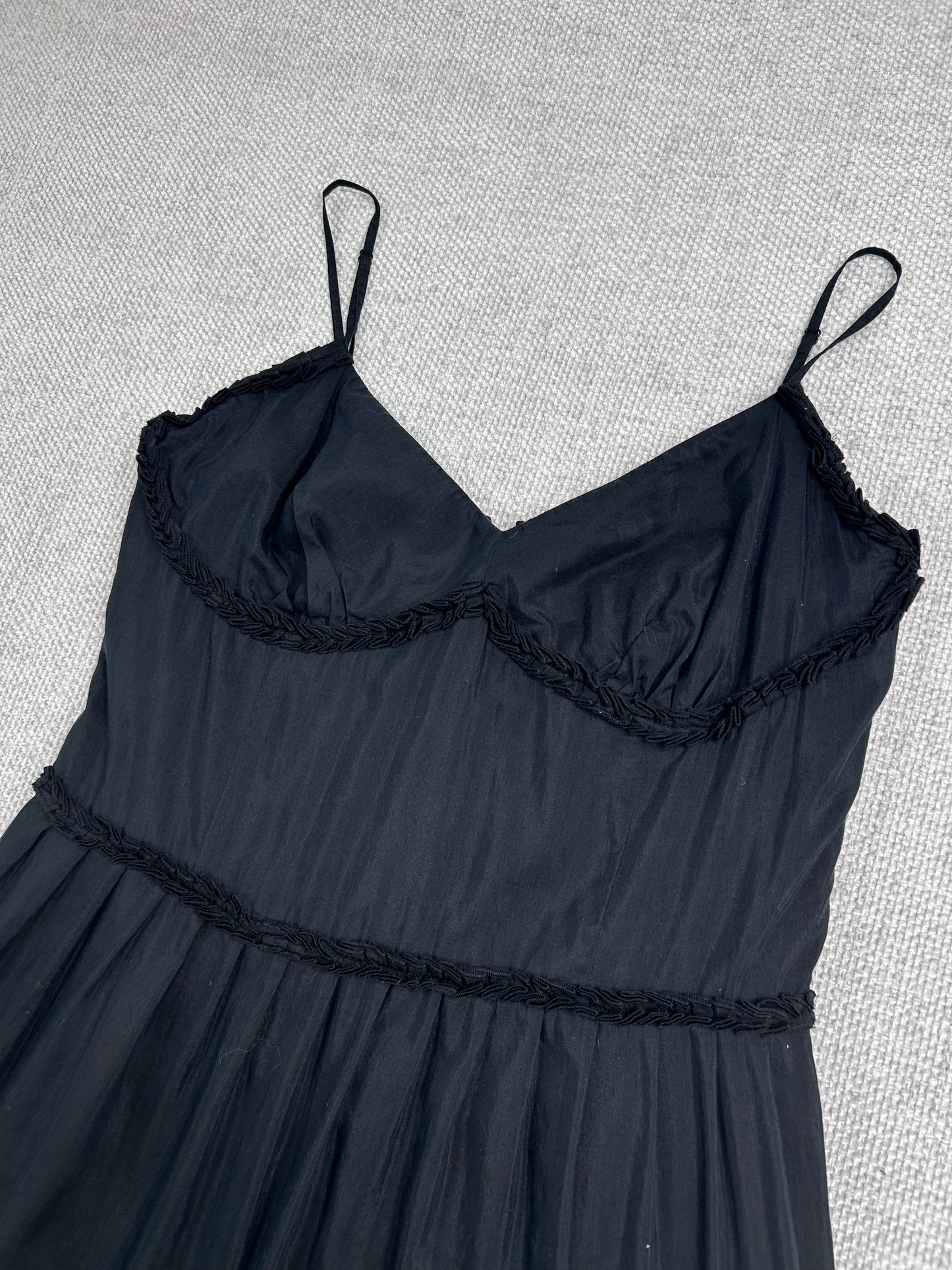 Y2K Silk Blend Tiered Dress