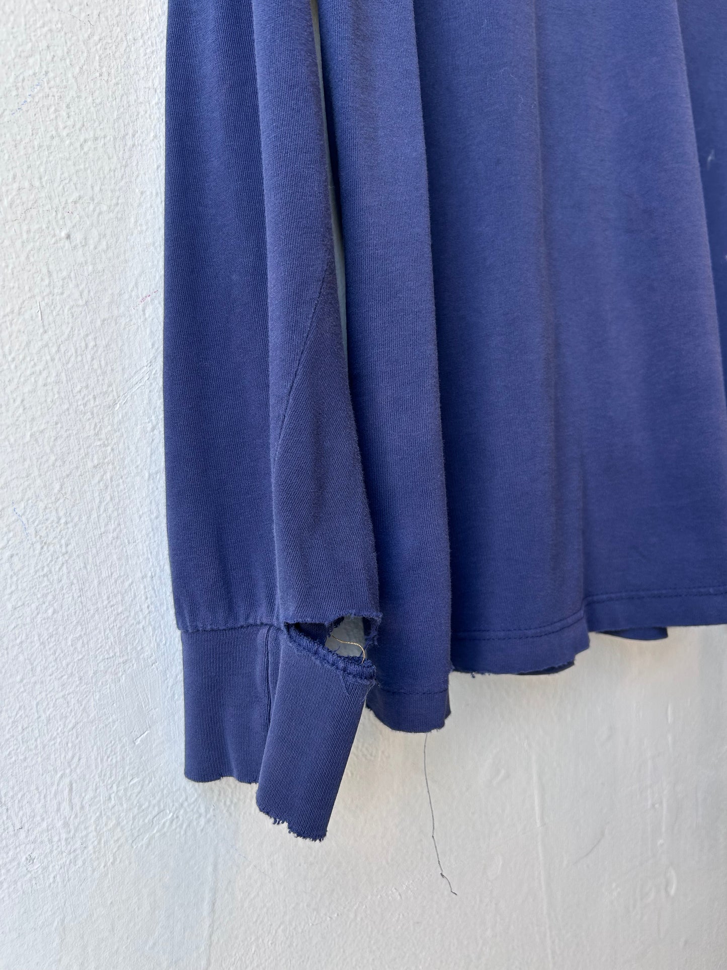 90's Distressed Polo Long Sleeve
