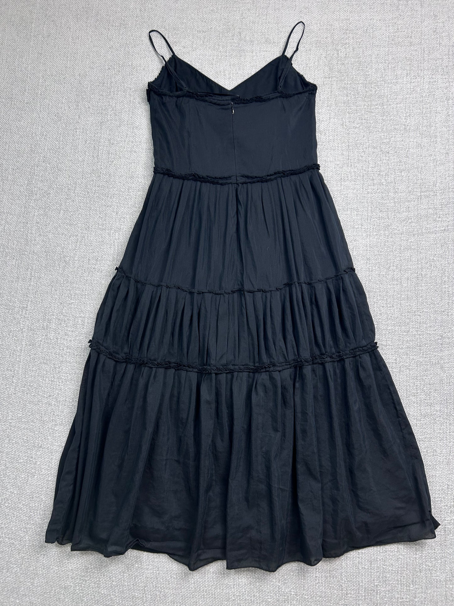 Y2K Silk Blend Tiered Dress