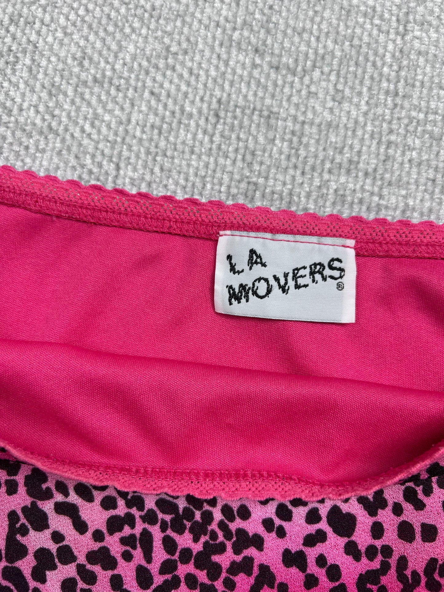 90's Pink Cheetah Skirt 22-28"