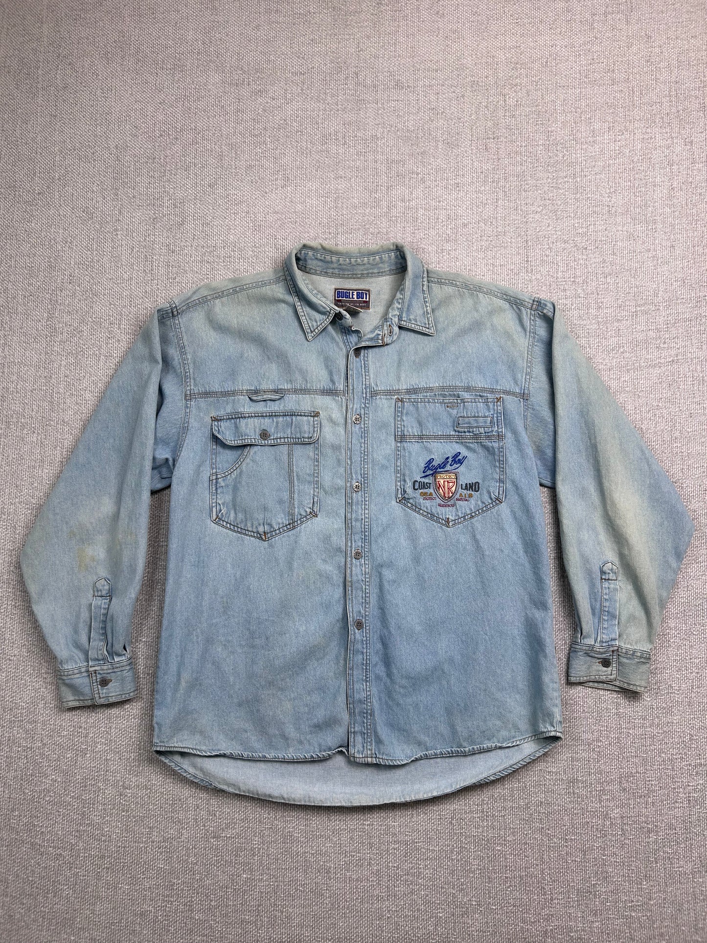 90's Bugle Boy Denim Button-Up Shirt
