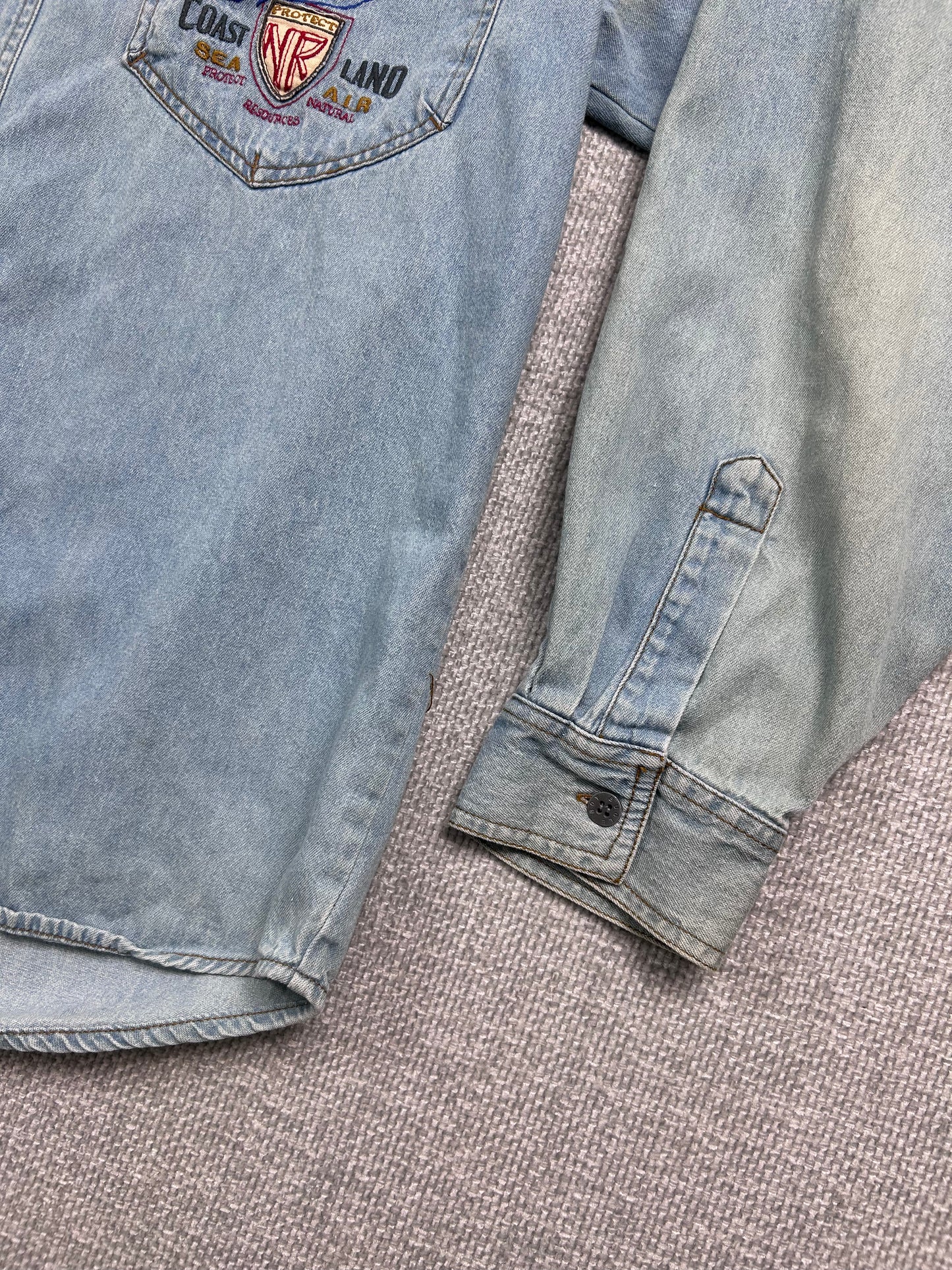 90's Bugle Boy Denim Button-Up Shirt