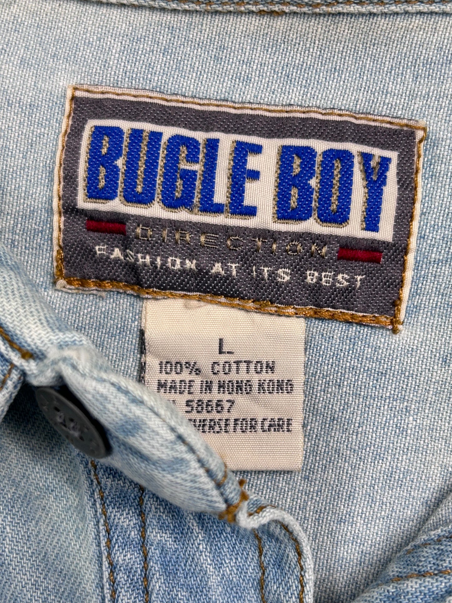 90's Bugle Boy Denim Button-Up Shirt