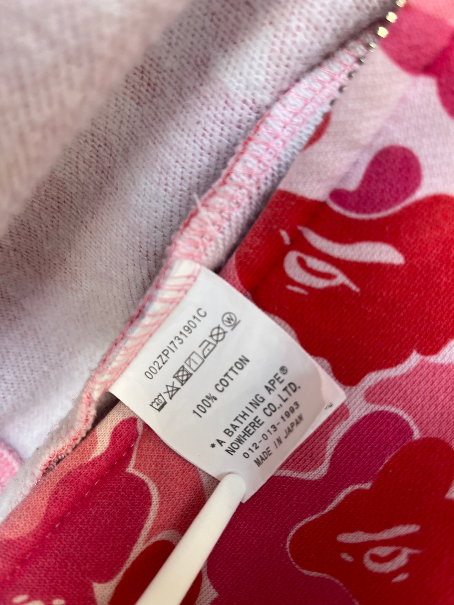 Y2K Pink Bape Shark Full Zip Hoodie