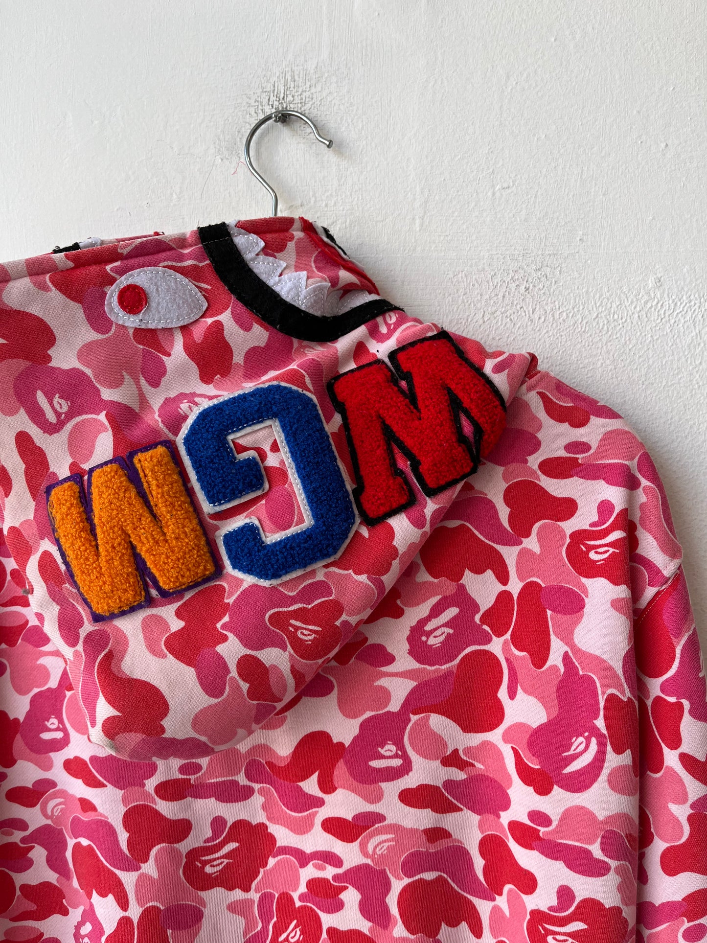 Y2K Pink Bape Shark Full Zip Hoodie