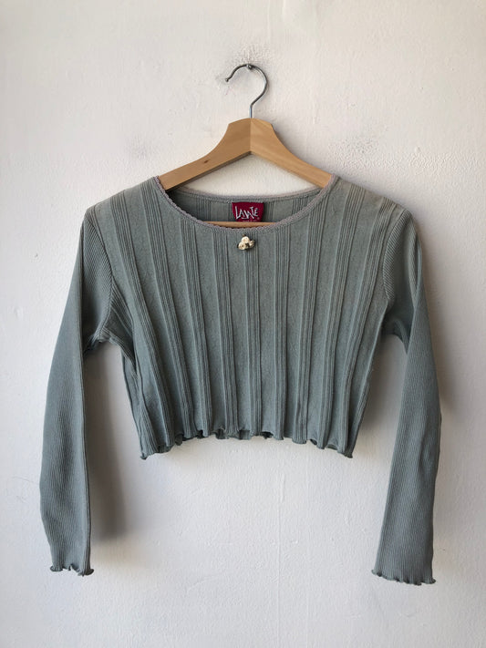 90's Long Sleeve Cropped Top