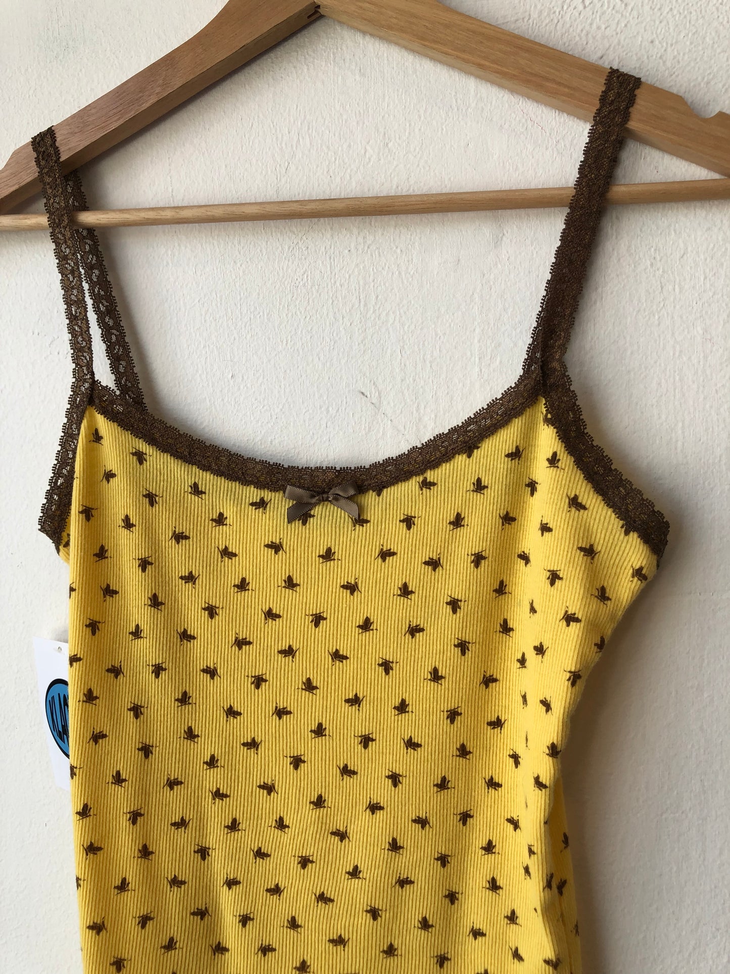 Y2K Yellow Butterfly Tank